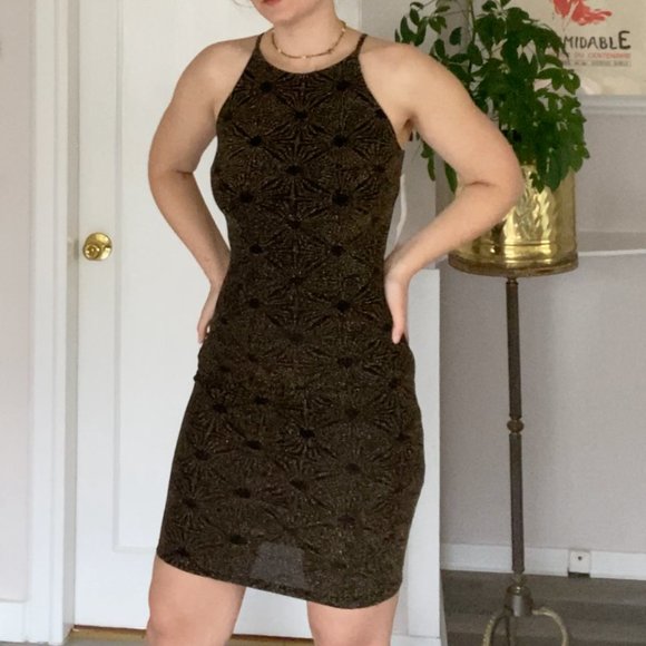 Sparkly Body Con Dress Design Lab by Lord and Taylor - Picture 1 of 9